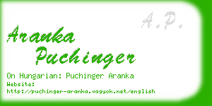 aranka puchinger business card